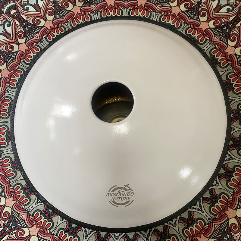 MiSoundofNature Handpan con Motivo Mandala – Scale D Minor Kurd / Celtic, 22", 10 Note, Acciaio Inox Premium, Disponibile in 432 Hz e 440 Hz