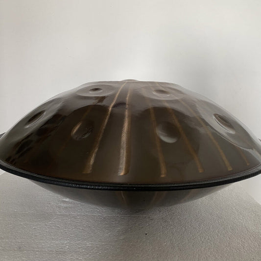 MiSoundofNature Customized Sun God F3 22'' 14(12+2) Notes High-end 1.2mm Stainless Steel Handpan Drum, Available in 432 Hz and 440 Hz - Severe Quenching Heat Treatment