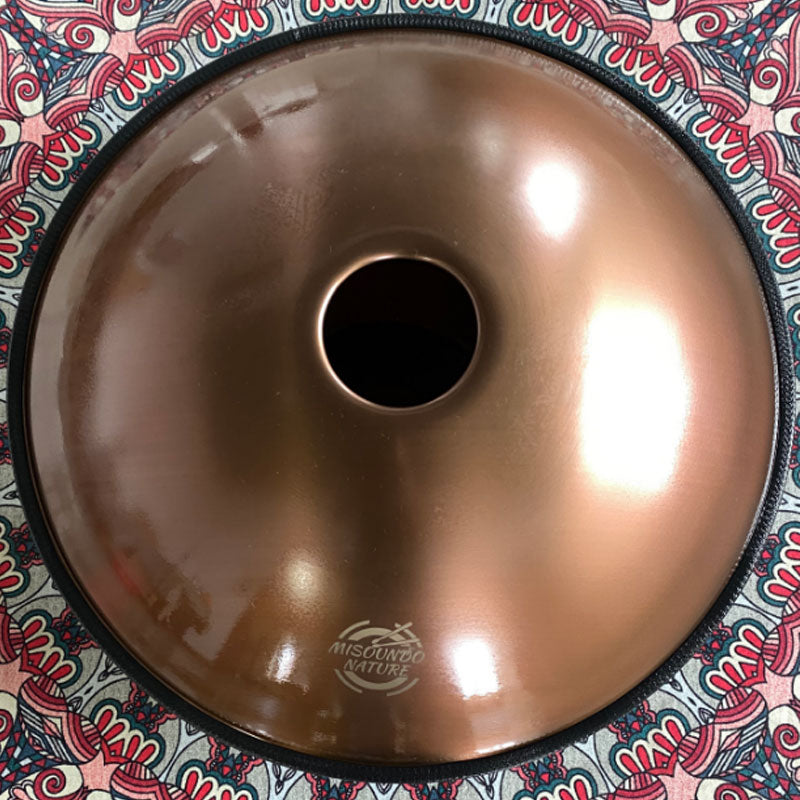 MiSoundofNature Mini Handpan 18" – Scala G Minor, 9 Note, Acciaio Inox Premium, Disponibile in 432 Hz e 440 Hz