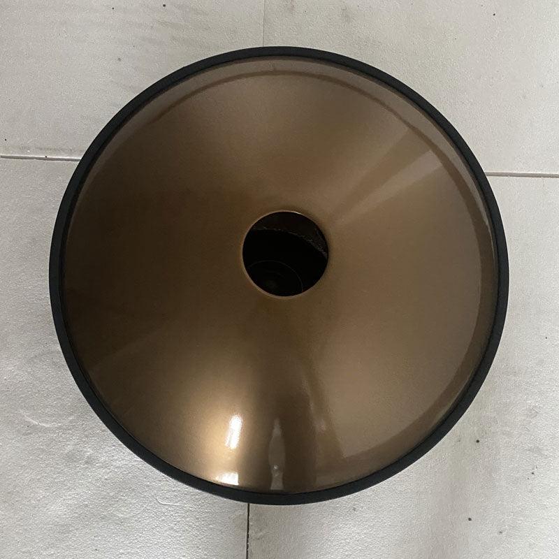 MiSoundofNature Ember Steel High End Handpan Drum 22 Inch 9/10/12 Notes, D Minor Kurd / Celtic Scale, Available in 432 Hz and 440 Hz - HLURU.SHOP