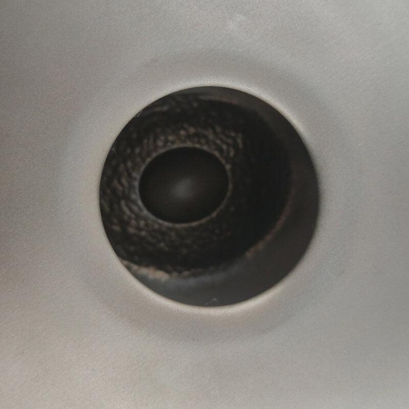 MiSoundofNature Sun God Handmade Hammering High-end 22 Inches 12 Tones Nitride Steel Handpan Drum, Kurd Scale D Minor, Available in 432 Hz and 440 Hz - MiSoundofNature