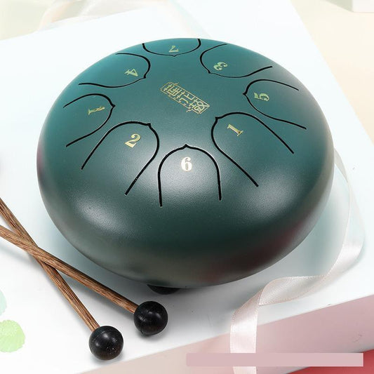 MiSoundofNature Mini Percussion Steel Tongue Drum 6 Inch 8 Note Beginner Level Drum Musical Instruments For Kids - MiSoundofNature