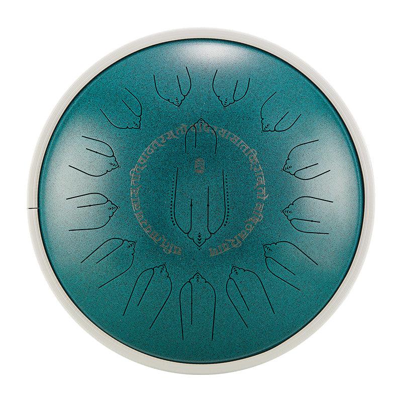 MiSoundofNature  EQ Titanium Steel Tongue Drum 15 Notes 14'' C Major 440Hz