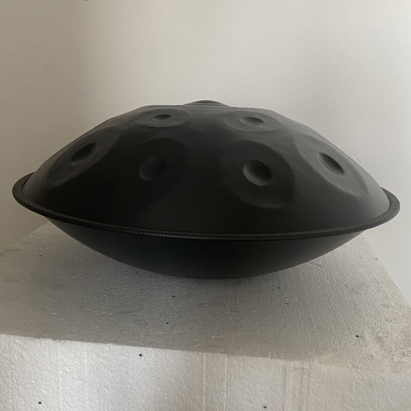 MiSoundofNature Handpan Drum D Minor Hijaz Scale 22 Inches 9/10/12 Notes High-end Nitride Steel Percussion Instrument, Available in 432 Hz and 440 Hz