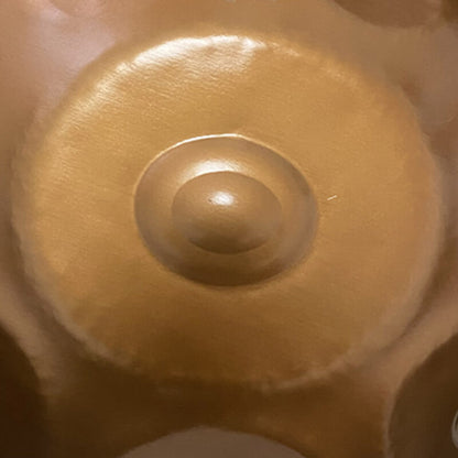 MiSoundofNature Customized Handpan Drum 22 Inch 14(12+2) Notes F3 Standard Version Stainless Steel Percussion Instrument, Available in 432 Hz and 440 Hz