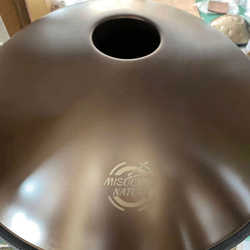 MiSoundofNature X-Star D Minor Amara/Celtic Scale 22'' 9 Notes High-end 1.2mm Stainless Steel Handpan Drum, Available in 432 Hz and 440 Hz
