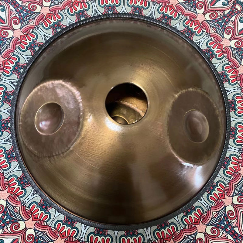 MiSoundofNature Customized F3 Ember Steel High End Handpan-Trommel 22 Zoll 14(12+2) Noten, erhältlich in 432 Hz und 440 Hz