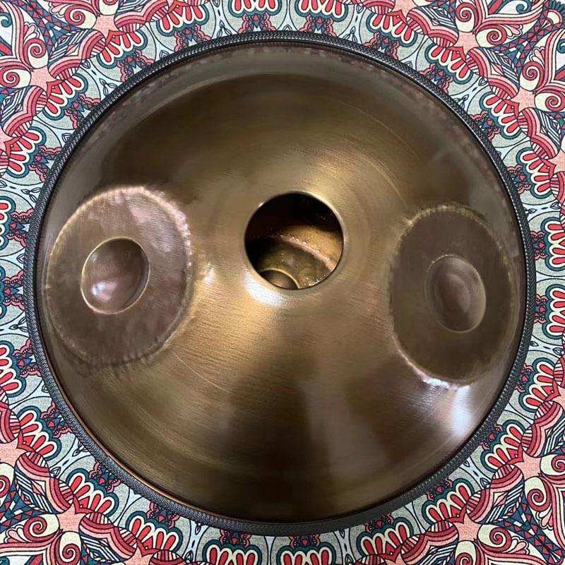 MiSoundofNature Custom Handpan Ember Steel Kurd D-Moll 22 Zoll 14(12+2) Töne Hang Musikinstrument