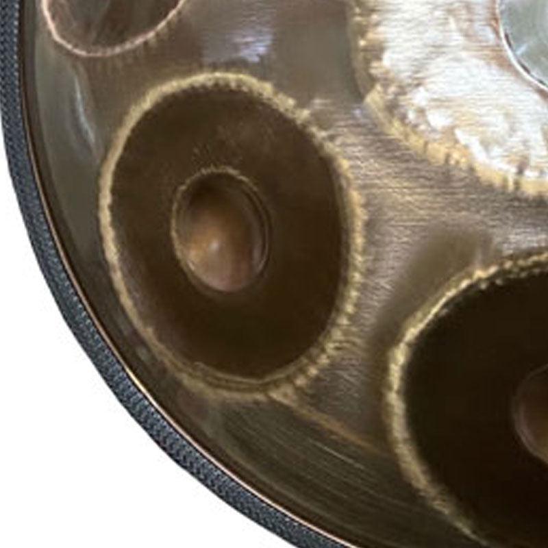 MiSoundofNature Custom Handpan Ember Steel Kurd D-Moll 22 Zoll 14(12+2) Töne Hang Musikinstrument