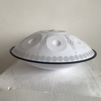 MiSoundofNature Life of Flower Escala kurd hecha a mano/escala celtic D menor 22 pulgadas 9/10/12 notas Handpan Drum de acero inoxidable, disponible en 432 Hz y 440 Hz