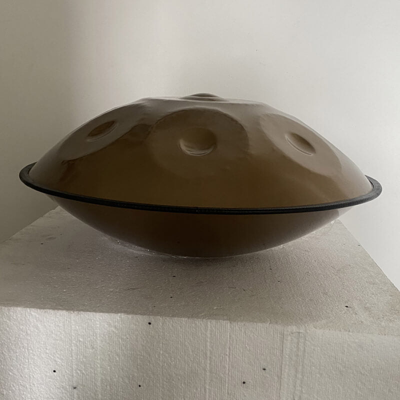 MiSoundofNature Hand Pan Drum 22 Inches 10 Tones Kurd / Celtic Scale D Minor High-end Stainless Steel Handmade Performance Sound Healing Handpan, Available in 432 Hz and 440 Hz
