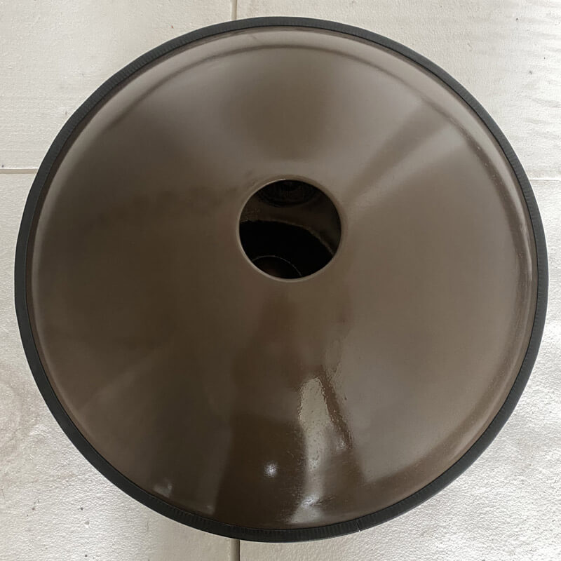 MiSoundofNature Sun God Handmade Customized E La Sirena Scale 22 Inches 9/10/12 Notes Nitride Steel Handpan Drum, Available in 432 Hz and 440 Hz