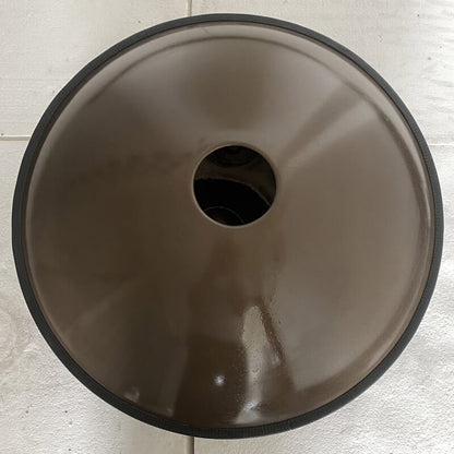 MiSoundofNature Sun God Handmade Customized E La Sirena Scale 22 Inches 9/10/12 Notes Nitride Steel Handpan Drum, Available in 432 Hz and 440 Hz