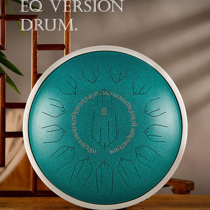 MiSoundofNature  EQ Titanium Steel Tongue Drum 15 Notes 14'' C Major 440Hz