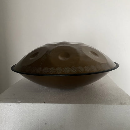 MiSoundofNature Handpan Life of Flower E La Sirena 22" – 9/10/12 Note, Acciaio Inox Premium con Incisione Laser, Disponibile in 432 Hz e 440 Hz