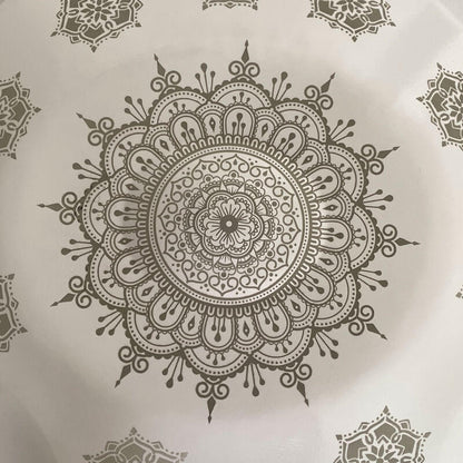 MiSoundofNature Customized F3 Standard Version Hand Pan 22 Inch (12+2) Notes Stainless Steel / Nitride Steel Handmade Mandala Handpan Drum, Available in 432 Hz and 440 Hz