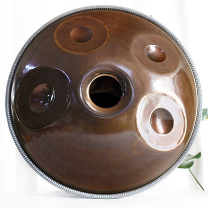 Customized MiSoundofNature D Minor Kurd 22 Inch 13 (9+4) Notes Stainless Steel Handpan Drum, Available in 432 Hz and 440 Hz, High-end Percussion Instrument