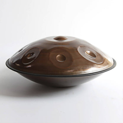 Customized MiSoundofNature D Minor Kurd 22 Inch 13 (9+4) Notes Stainless Steel Handpan Drum, Available in 432 Hz and 440 Hz, High-end Percussion Instrument