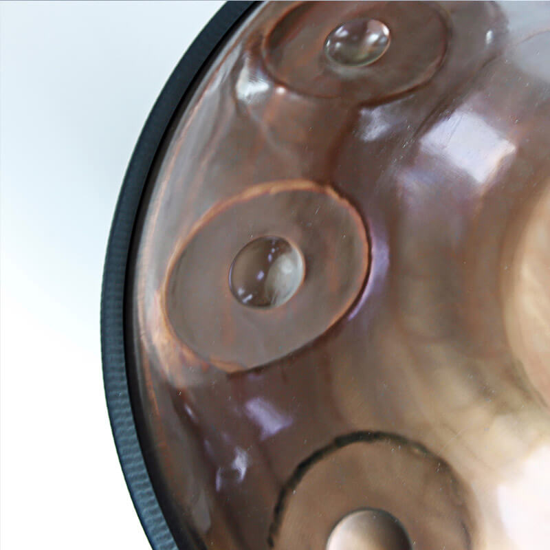 MiSoundofNature 22 Inch 9 Notes Stainless Steel Handpan Drum, Kurd / Celtic Scale D Minor, Available in 432 Hz and 440 Hz, High-end Percussion Instrument