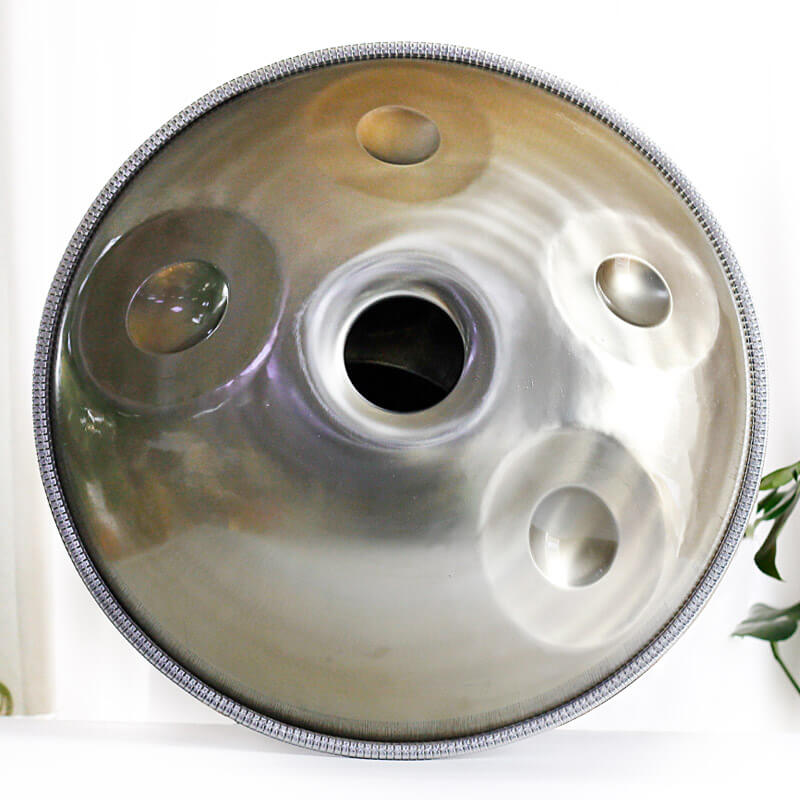 Customized MiSoundofNature D Minor Kurd 22 Inch 13 (9+4) Notes Stainless Steel Handpan Drum, Available in 432 Hz and 440 Hz, High-end Percussion Instrument