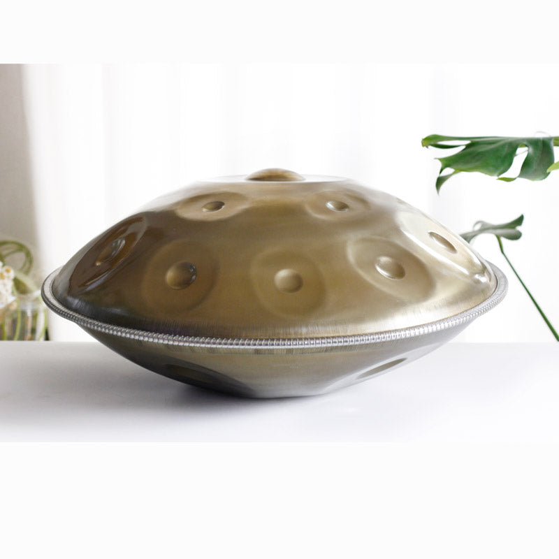 Customized MiSoundofNature 22 Inch 12 Notes Stainless Steel Handpan Drum, Kurd / Celtic Scale D Minor, Available in 432 Hz and 440 Hz, High-end Percussion Instrument