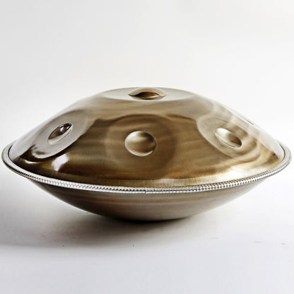 MiSoundofNature Handpan Mountain Rain F3 Dorian 22" – 9/9+2 Note, Acciaio Inox Premium, Disponibile in 432 Hz e 440 Hz