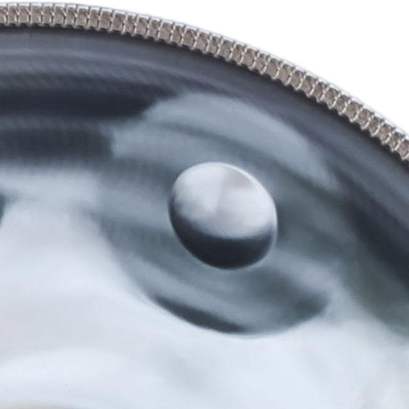 Customized MiSoundofNature D Minor Kurd 22 Inch 13 (9+4) Notes Stainless Steel Handpan Drum, Available in 432 Hz and 440 Hz, High-end Percussion Instrument