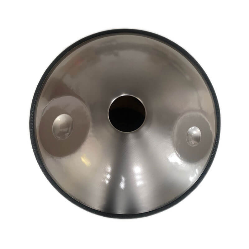 MiSoundofNature Customized F3 Standard Version Hand Pan 22 Inch (12+2) Notes Stainless Steel / Nitride Steel Handmade Mandala Handpan Drum, Available in 432 Hz and 440 Hz