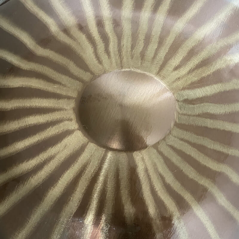 Customized MiSoundofNature Sun God E La Sirena Scale 22'' 9/10/12 Notes High-end 1.2mm Stainless Steel Handpan Drum, Available in 432 Hz and 440 Hz
