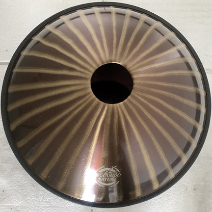 Customized MiSoundofNature Sun God E La Sirena Scale 22'' 9/10/12 Notes High-end 1.2mm Stainless Steel Handpan Drum, Available in 432 Hz and 440 Hz