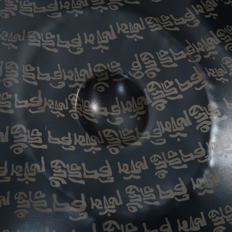 MiSoundofNature Sanskrit Kurd Celtic D Minor 22 Inch 9/10/12 Notes Stainless Steel / Nitride Steel Handpan Drum, Available in 432 Hz & 440 Hz