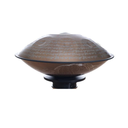 MiSoundofNature Customized Sanskrit D Minor Sabye Scale 22 Inch 9/10/12 Notes Stainless Steel / Nitride Steel Handpan Drum, Available in 432 Hz & 440 Hz