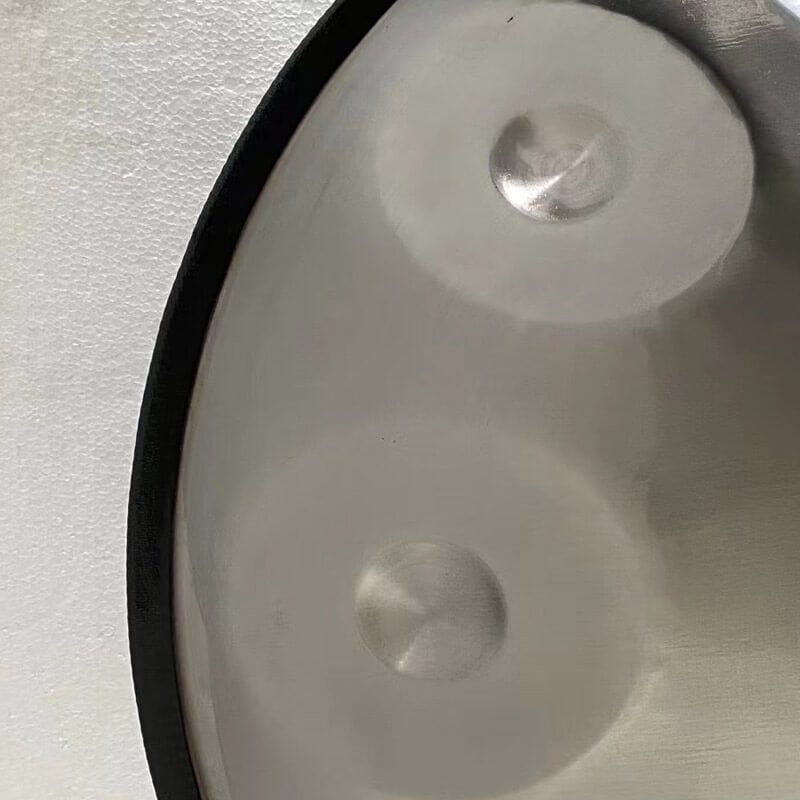 MiSoundofNature Customized Kurd D Minor High-end Stainless Steel Handpan Drum, Available in 432 Hz and 440 Hz, 22 Inch 13(9+4) Notes Percussion Instrument