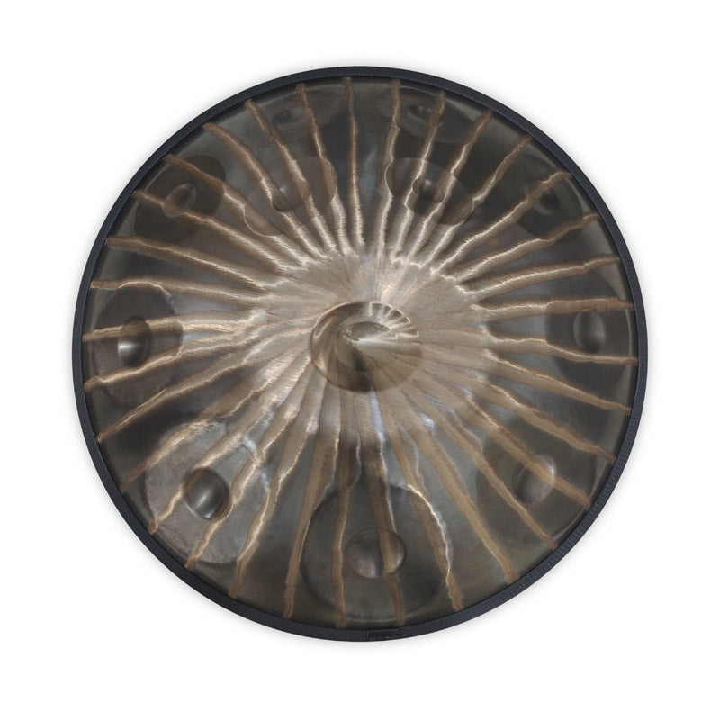 Customized Sun God E La Sirena Scale 22 Inch 9 Notes High-end Stainless Steel Handpan Drum, Available in 432 Hz and 440 Hz