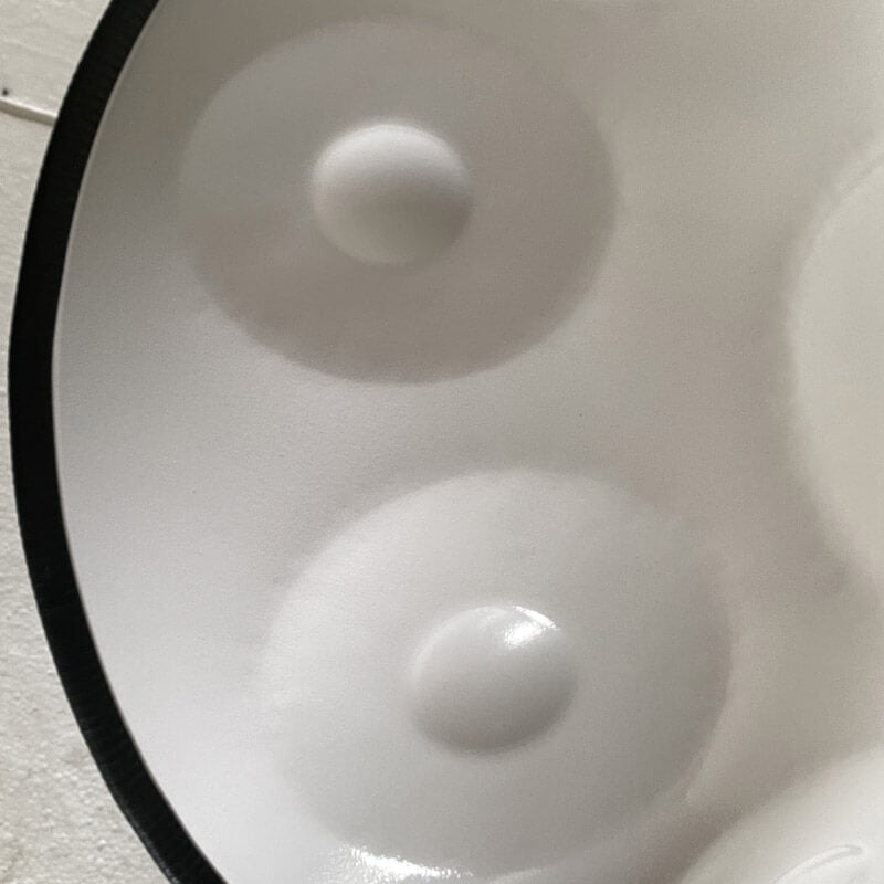 MiSoundofNature Hand Pan Drum 22 Inches 10 Tones Kurd / Celtic Scale D Minor High-end Stainless Steel Handmade Performance Sound Healing Handpan, Available in 432 Hz and 440 Hz