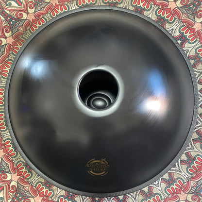 MiSoundofNature Handpan Drum Harmonic Scale C Minor 22 Inches 9 Notes High-end Nitride Steel Percussion Instrument, Available in 432 Hz and 440 Hz