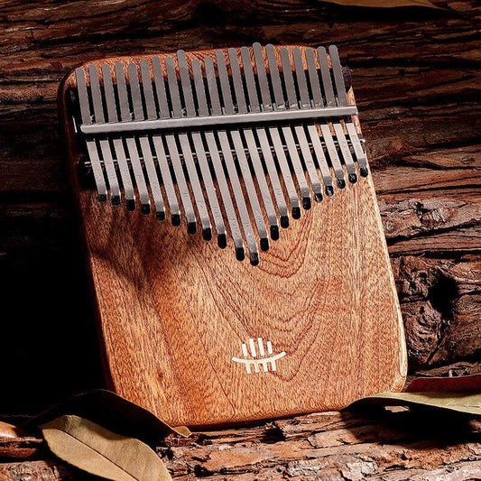 HLURU 21 Key Flat Board Kalimba Thumb Piano, Yellow Sandalwood Single Board Arc Chamfering C Tone Kalimba Instrument - HLURU.SHOP