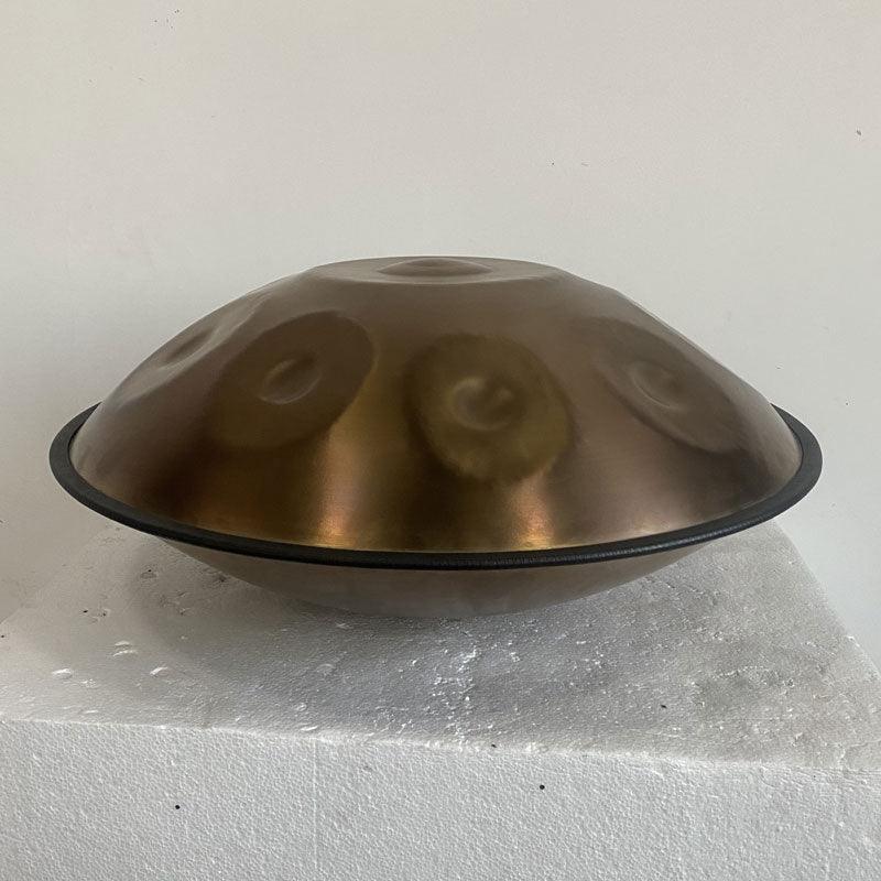 MiSoundofNature Ember Steel High End Handpan Drum 22 Inch 9/10/12 Notes, D Minor Kurd / Celtic Scale, Available in 432 Hz and 440 Hz
