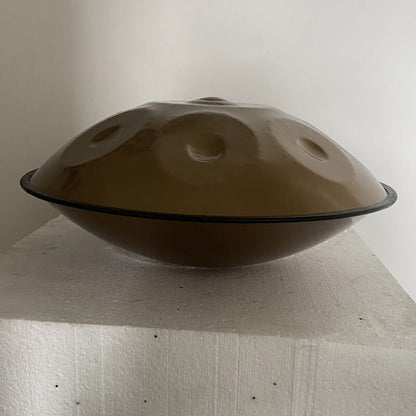 MiSoundofNature Mini Handpan Drum High-end Stainless Steel Handmade in G Minor 9 Notes 18 Inches, Available in 432 Hz and 440 Hz
