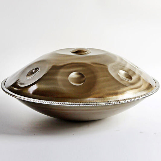 MiSoundofNature Mountain Rain Stainless Steel Handpan Drum D Minor 22 Inch 10 Notes Percussion InstrumentMiSoundofNature Customized Mountain Rain Stainless Steel Handpan Drum, Kurd Scale D Minor, Available in 432 Hz and 440 Hz, High-end 22 Inch 10 Notes Percussion Instrument