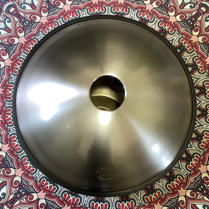 MiSoundofNature Royal Garden hecha a mano Escala kurd / Escala celtic D menor 22 pulgadas 9/10/12 notas Handpan Drum de acero inoxidable, disponible en 432 Hz y 440 Hz