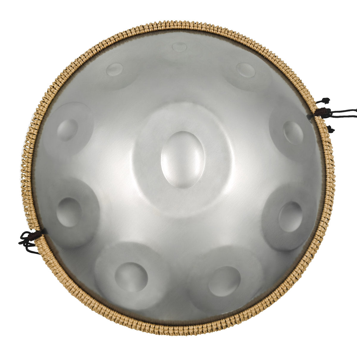 MiSoundofNature STL Handpan Drum Sterling Silber 22 Zoll 10 Noten D-Moll Kurd Scale Hangdrum