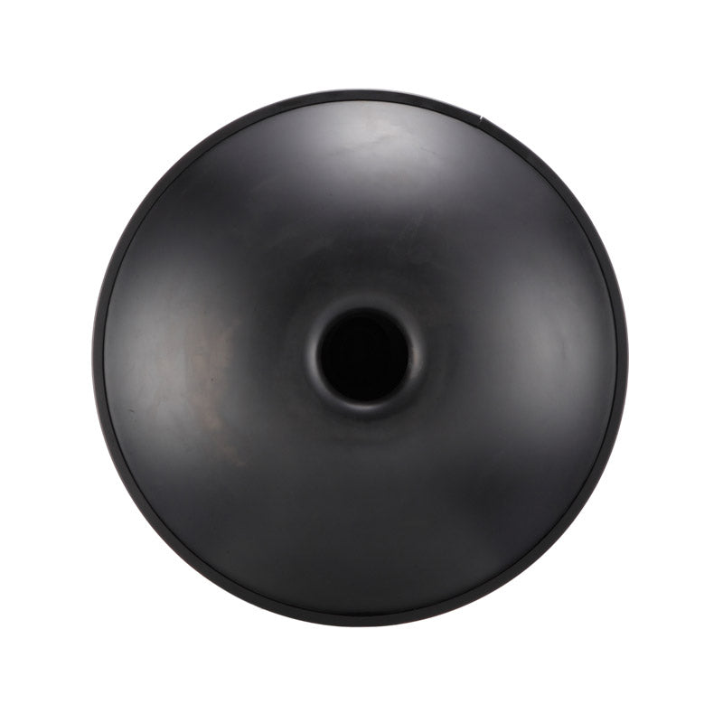 MiSoundofNature Level B Upgrade Space Grey Kurd Scale D Minor 22 Inch 9/10 Notes Nitride Steel Handpan Drum, Available in 440 Hz, High-end Percussion Instrument - MiSoundofNature