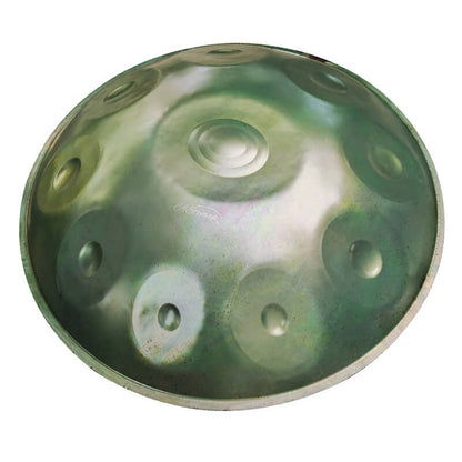 AS TEMAN Handpan Resident Evil 10 Notes D Minor Scale Green hangdrum with gift set