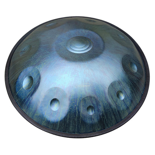 AS TEMAN Handpan Stars 10 Notes D Minor Scale Blue hangdrum with gift set