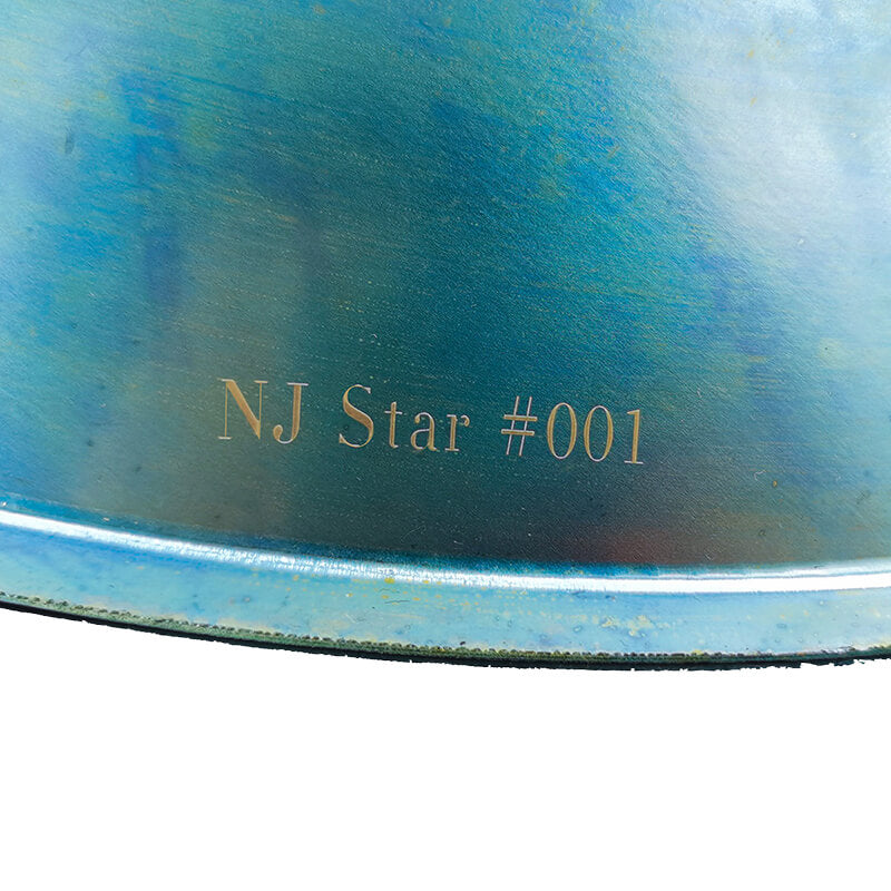 AS TEMAN Handpan NJ Star 13 Notes D Minor Scale Blue hangdrum with gift set