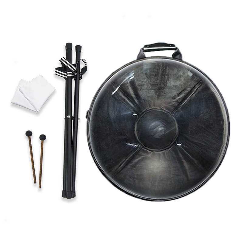 AS TEMAN Handpan Black-Hole 10 Notes | CUSTOM SCALE | Hangdrum with gift set