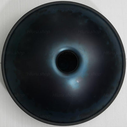 MiSoundofNature Handmade HandPan Drum D Minor Amara Scale 22 Inches 9 Notes High-end Nitride Steel Percussion Instrument, Available in 432 Hz and 440 Hz