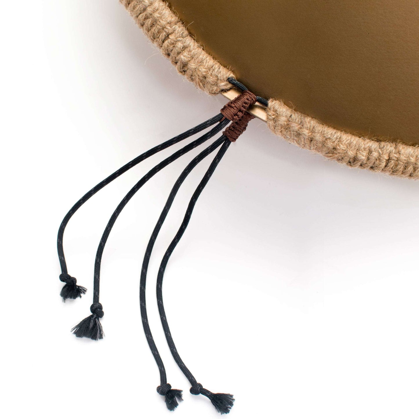 AS TEMAN | Handpan geflochtenes Seil | Beigefarbenes Deko- und Schutzseil für Handpan