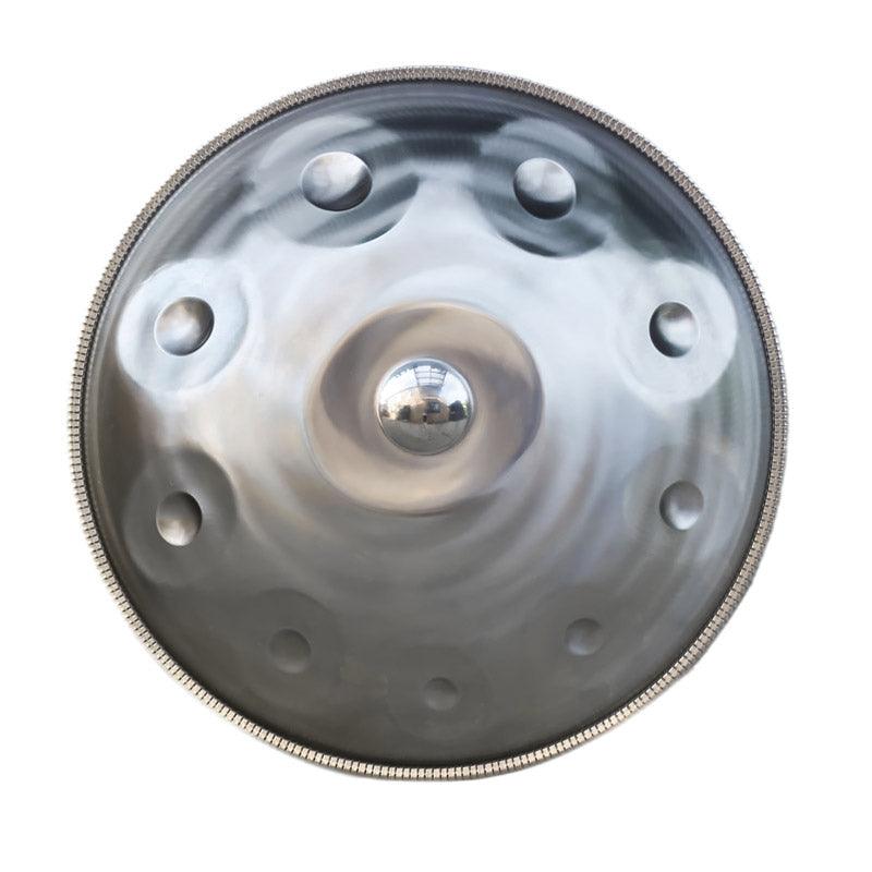 Customized Mountain Rain Stainless Steel Handpan Drum, Kurd Scale D Minor, Available in 432 Hz and 440 Hz, High-end 22 Inch 10 Notes Percussion Instrument - HLURU